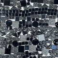 LITMIND 1.1 LB Black Irregular Glass Mosaic Tiles by LITMIND