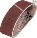 HARFINGTON 4 x 21 3/4 Inch Sanding Belts, 9 Pcs 120 Grit Aluminum Oxide Abrasive Belt Sander File Belt for Woodworking, Metal Polishing, Knife Sharpener