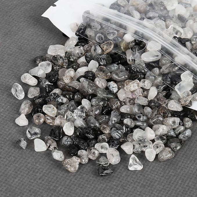 456 PCs Natural Chip Stone Beads, 5-8mm Irregular Multicolor Gemstones Loose - Image 2