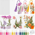 Fuyoooo 61 Pcs Pressed Flowers Bookmark Making Kit, DIY Bookmark Laminating by Liraitoya