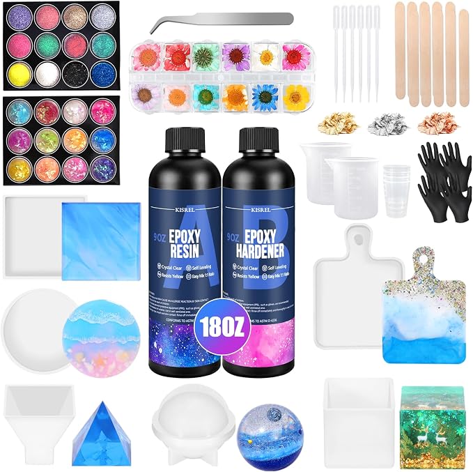 KISREL Epoxy Resin Kit for Beginners, Resin Kit by KISREL