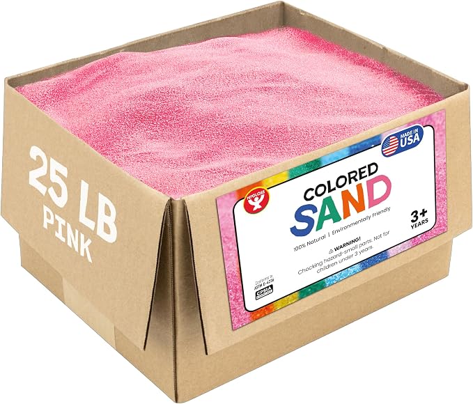Hygloss Colored Sand for Crafts – 25 lb by HyglossProductsInc