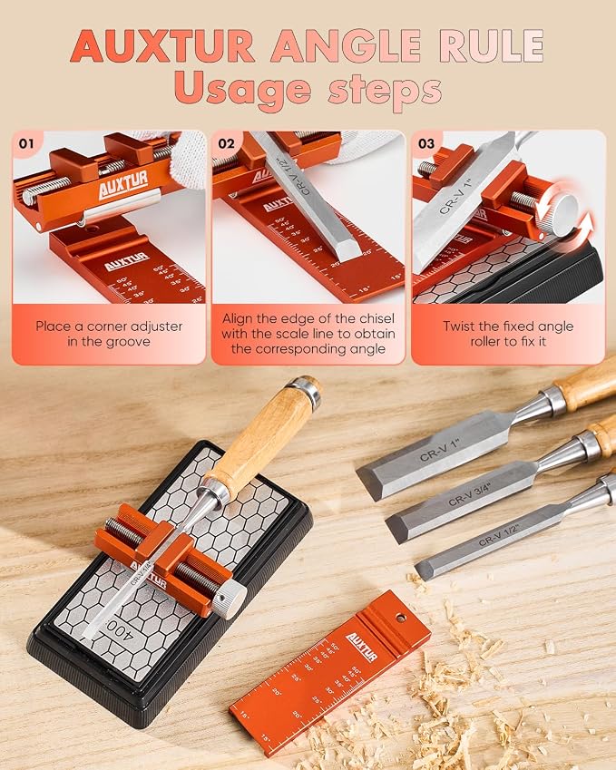 Honing Guide & Chisel Sharpening Jig Set - Image 4