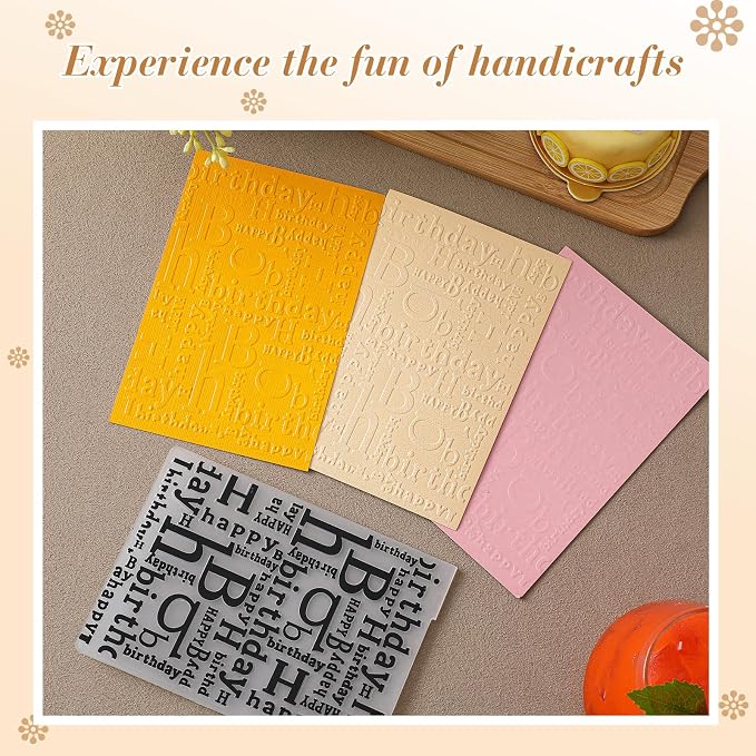 Geiserailie 1 Pcs Embossing Folders 2d/3D Embossing Machine Template Paper Card - Image 4