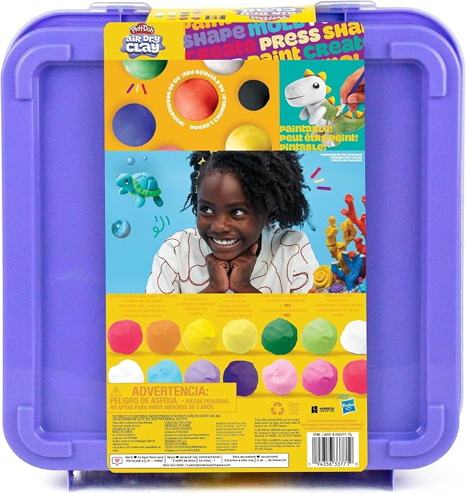 Play-Doh Air Dry Clay Case, Scented Variety Pack, 13 Air-Dry Clays, Fun Molds - Image 11