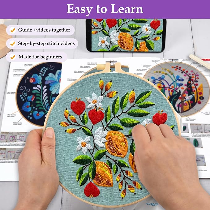 Uniartfy 3 Pack Embroidery Starter Kit - Image 3