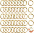 Round Carabiner Clip Bulk 48pcs 1 Inch Colorful Circle Carabiner Key Ring Clips by Cmidy