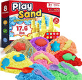 FURWEY Play Sand Set, with 17.6lbs of Colorful Sensory Sand, Plus 22 Tools & by FURWEY