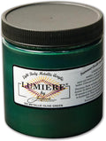 Jacquard Lumiere 8oz Fabric Paint Metallic Olive Green by Jacquard