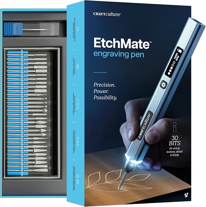 EtchMate Engraving Pen for Metal, Plastic & All Materials by Craft+Culture