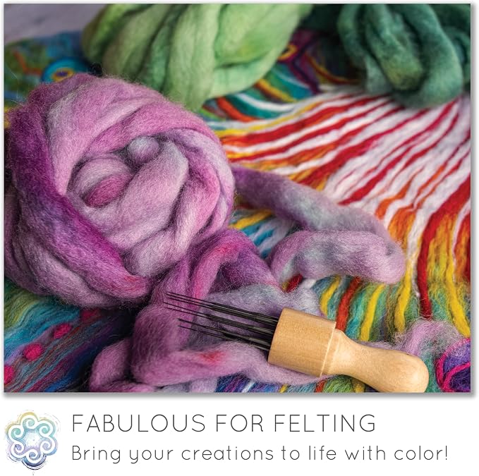 Wool Roving Hand Dyed. Super Soft BFL Combed Top Pre-Drafted - Image 6