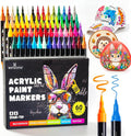 WINSONS Acrylic Markers, 60 Dual-Tip Paint Pens by WINSONS
