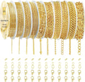 Ecoofor Gold Necklace Chains for Jewelry Making, 78.7 Feet 10 Rolls Jewelry by Ecoofor