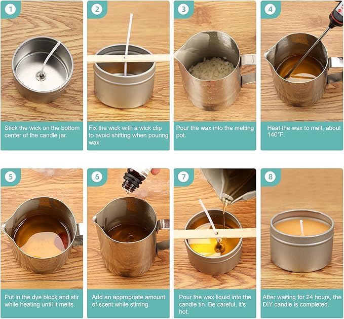 Haccah Complete Candle Making Kit, Candle Making Supplies, DIY Arts and Crafts - Image 6
