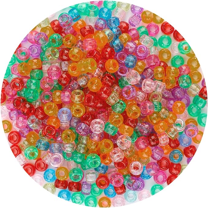 Pony Beads Bulk 1100 Pcs, Beads by anpiwshjo