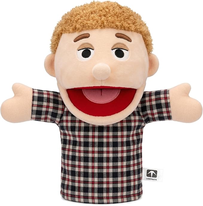 Family Hand Puppets for Kids, Includes Grandpa, Son by LOMTRATS