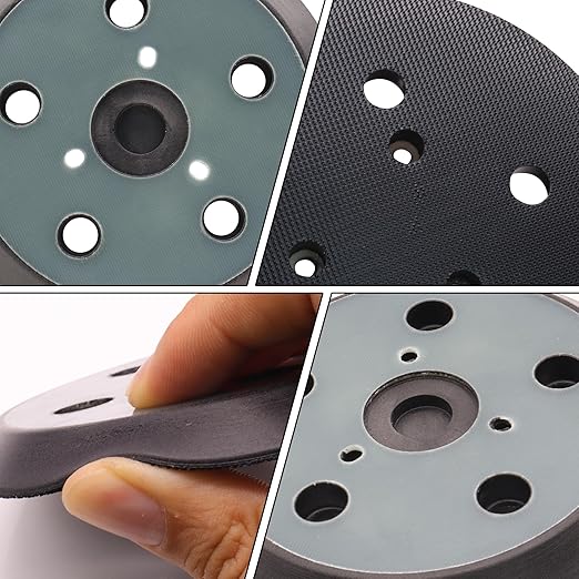 5 Inch Sander Replacement Pad 2 Pack, Competiable with Porter Cable 333 334 Random Orbit Sander, 5 Holes Hook and Loop Sanding Pad