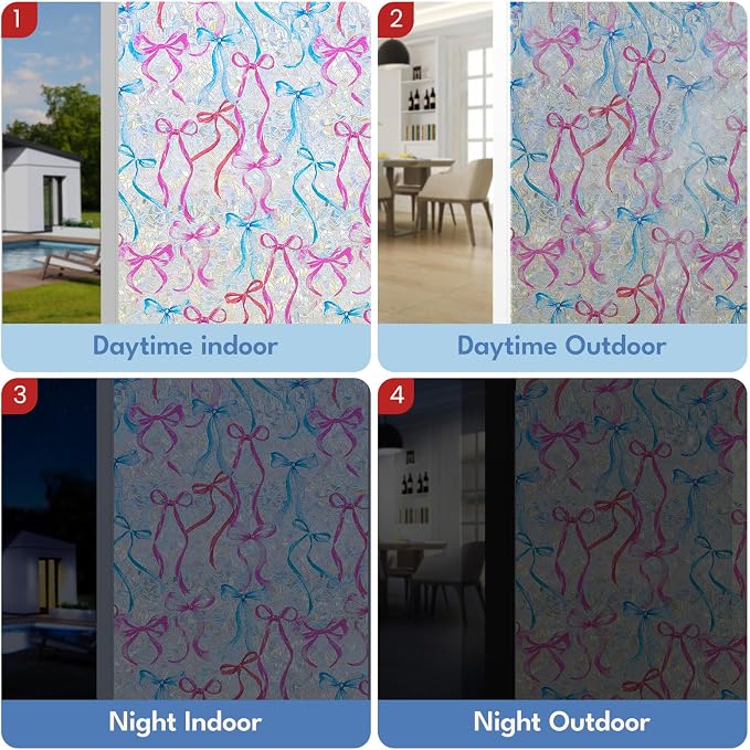 ADD.HERES Window Privacy Film, Stained Glass Decorative Static Cling, Removable - Image 5