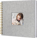 8 x 8 Inch Scrapbook Photo Album, Hardcover Kraft White Pages Arch Window Photo by Sprsthai