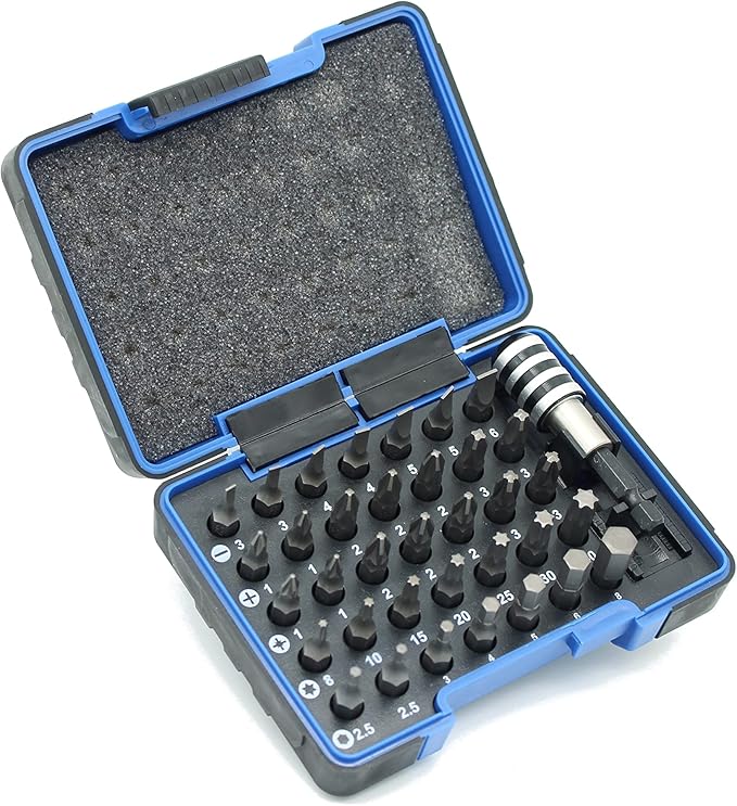 36 pc Impact Ready Screwdriver Bit Set Kit with One Quick Release Chuck