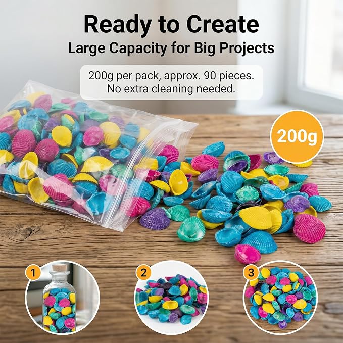 MAQIHAN 80 PCS Dye Sea Shells - Image 2