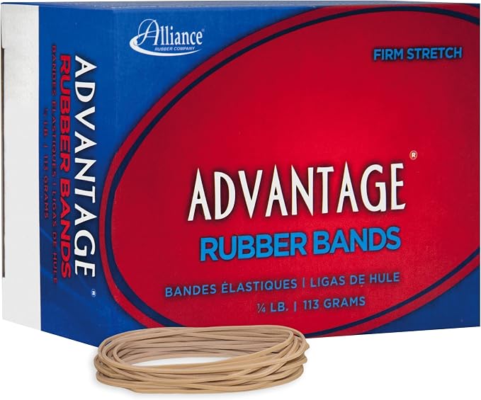 Alliance Rubber 26199 Advantage Rubber Bands Size #19, 1/4 lb Box Contains - Image 2