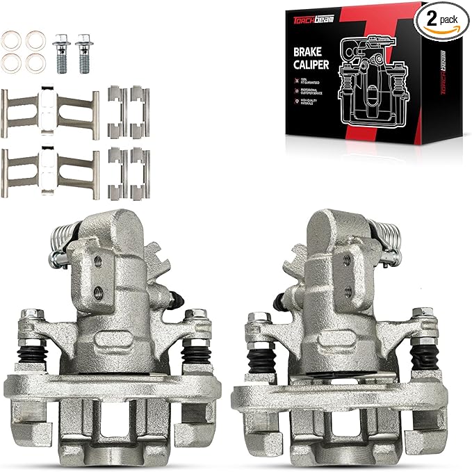 Torchbeam Rear Brake Calipers Set for Honda Civic 2006-2015, Acura ILX 2013-2018, Rear Left and Rear Right Calipers Replace # 19P3298+19P3299