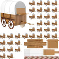 Motipuns 36 Pcs 3D Western Covered Wagon Craft Kit Toy Wagon by Motipuns