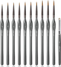 Golden Maple Miniature Paint Brushes Drybrush-10pcs Model Detail Paint Brush Set by goldenmaple