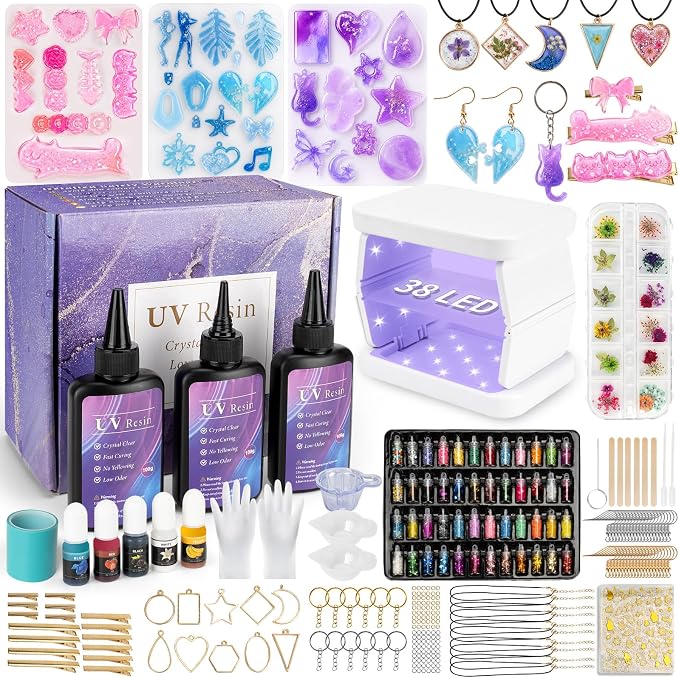 ZEROMX UV Resin Jewelry Making Kit by ZEROMX
