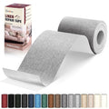 Linen Repair Tape 4x79 inch, Self Adhesive Fabric Patches, Linen Patch Tape Kit, Fabric Repair Tape for Couch Sofas, Headboards, Chairs, Pillows, Curtains, Couches- Light Grey