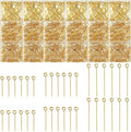 Junkin 1400 Pcs Eye Pins Mix Jewelry Findings 0.63 * 0.79 * 1.18 in Open Eye by Junkin