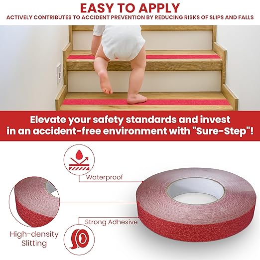 GGR Supplies T.R.U. NST-20C Dark Blue Non-Skid Tape 12 in. Wide x 60 ft. Length Safety Way 60 Grit Anti Slip Traction Tape 32 Mil No Slip