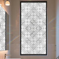 Stained Glass Window Privacy Film Static Cling by AOHMPT