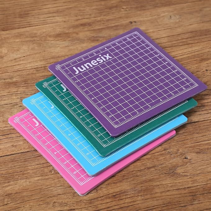 4Pcs Small Cutting Mat, Self Healing Craft Mat | Mini Sewing Cutting Pad - Image 7