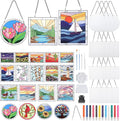 73 Pcs Scenery Stained Glass Painting Starter Kit by Humyoun
