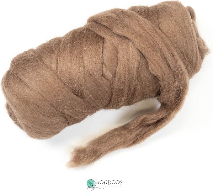 Kondoos Colored Natural Wool roving, 1 lb. Best Wool - Image 2