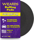 Wizards Foam Finish Buff Pad - Velcro Backed, Light Polish Foam Pad for Car Detailing - ‎No Splatter with Soft Clears Results for Auto Detailing Supplies - ‎8½" x 1¼"