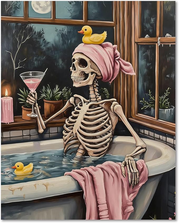 HMZephitiquc Skull Paint by Numbers Kit by Unknown
