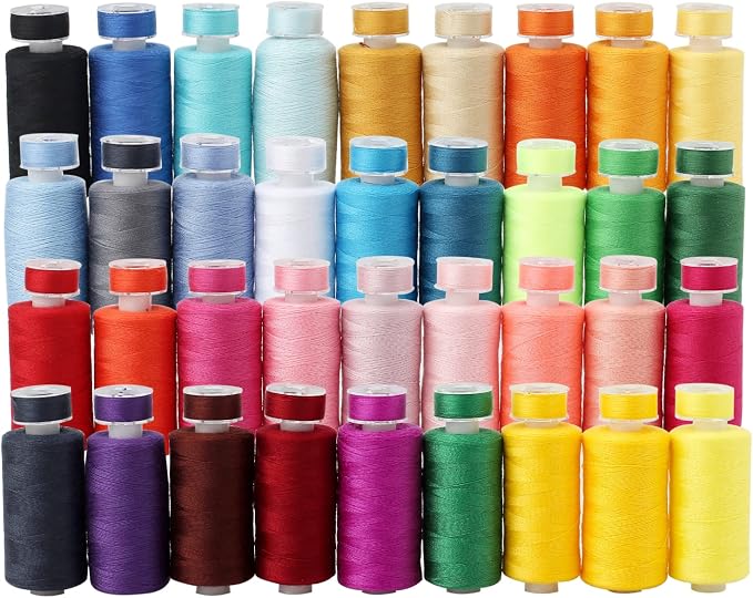 72Pcs Bobbins Sewing Threads Kit 36 Colors 500 Yards Sewing Polyester Thread - Image 4