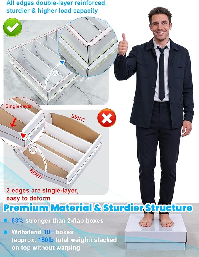4-PACK 5 Row Trading Card Storage Box - Image 4