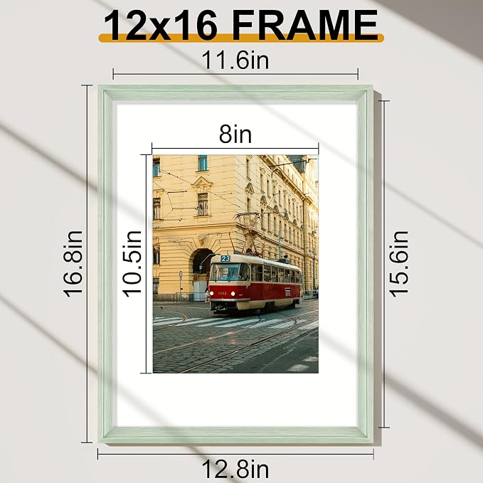 Vittanly 12x16 Picture Frames Set of 2, Ornate Vintage Photo Frame - Image 2