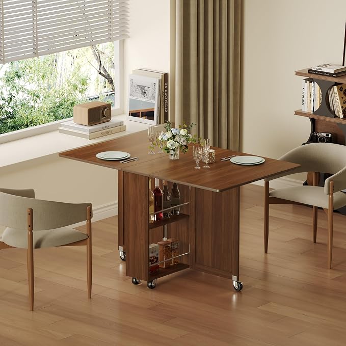 3imothrix Folding Dining Table, Dinner Table - Image 3