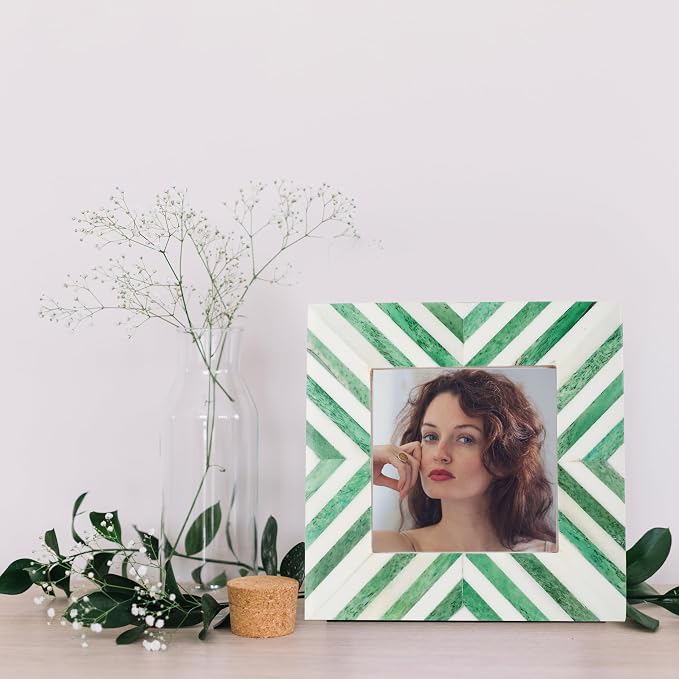 Picture Photo Frame Chevron Herringbone Art Inspired Vintage Table-Top/Wall - Image 3