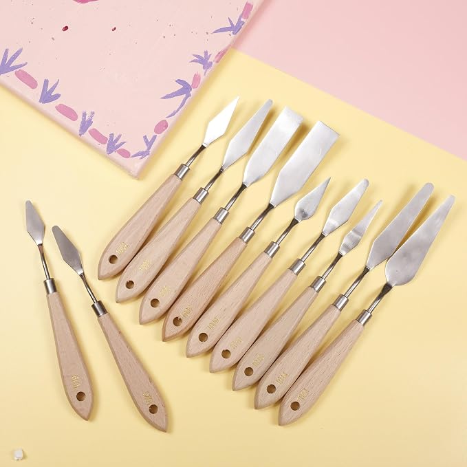 Incraftables 11 Piece Palette Knife Set – Stainless Steel Painting Knives - Image 5