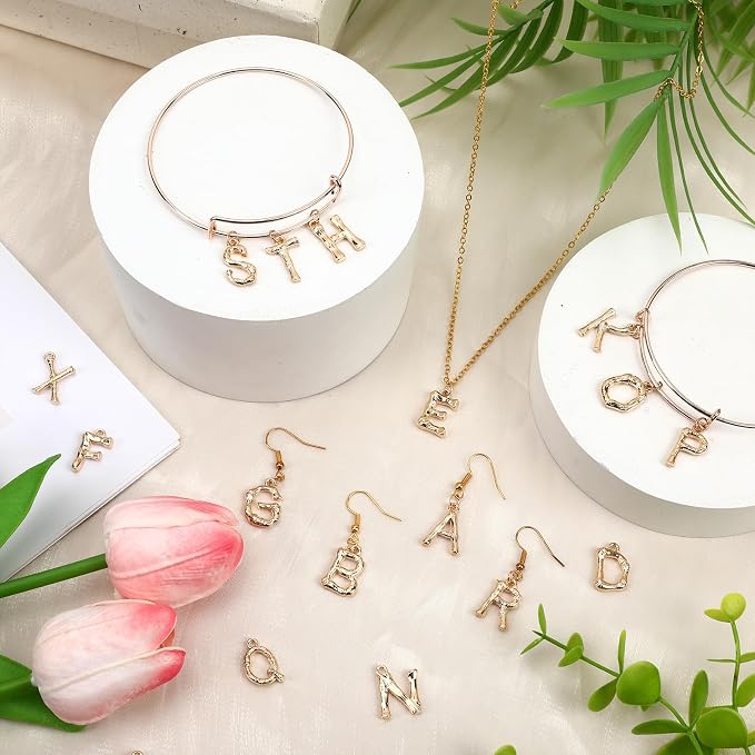 SANNIX 26Pcs Letter Charms, Initial Letter Charms - Image 5