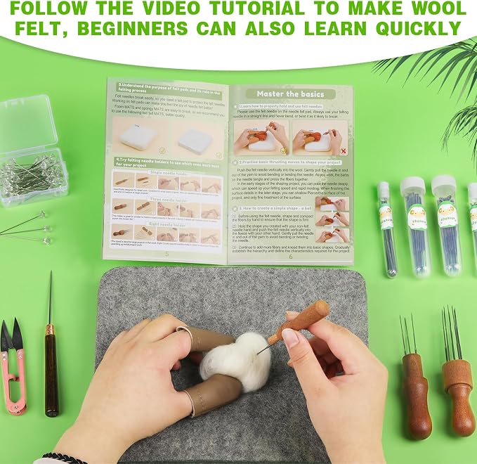 IMZAY Needles Felting Tools, Large Needle Felting Mat, Felting Supplies - Image 5