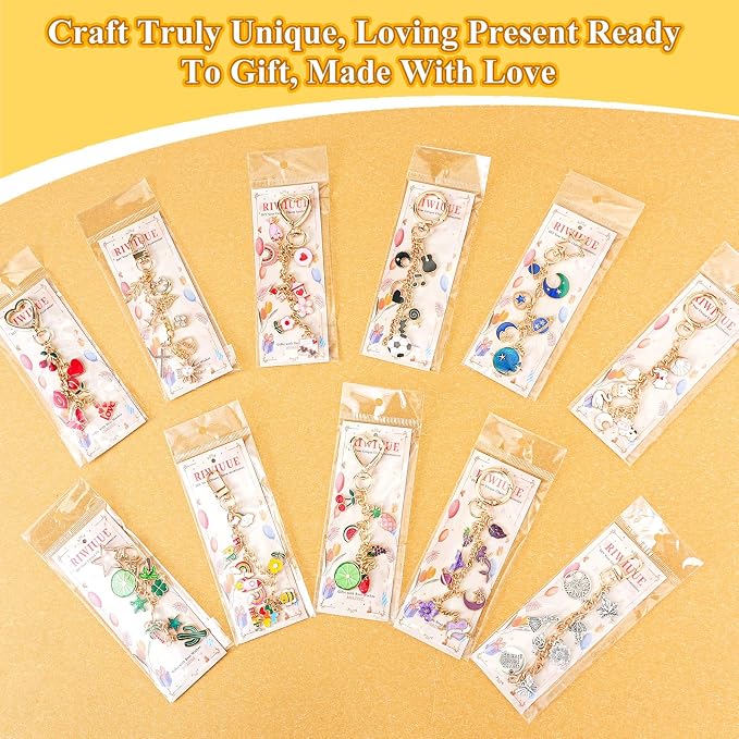 Riwiuue 760Pcs Lip Gloss Keychain Making Kit - Image 6