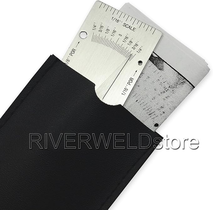 RIVERWELD V-WAC Single Weld Gage Welding Inspection Thread Gauge Checks 1/4 Inch Undercuts Pits Crown Height Porosity Pits
