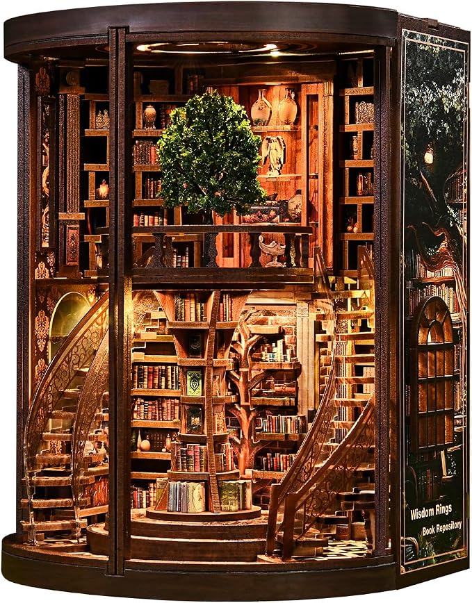 DIY Book Nook Kit with LED Lights | 3D Puzzles by Soothee